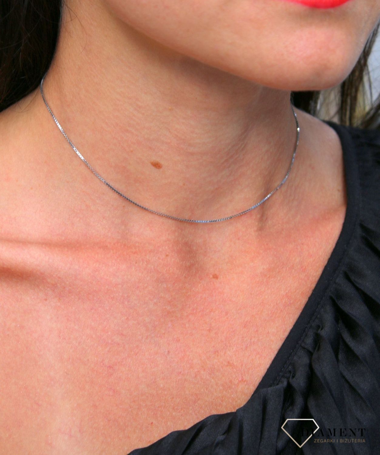 Złoty łańcuszek 585 kosteczka białe złoto 1 mm S2Ł000000-345B 585 1mm (1).jpg